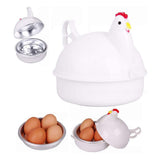 Microwave 4 Egg Poacher Boiler Cooker Non Stick Breakfast Lunch Dinner