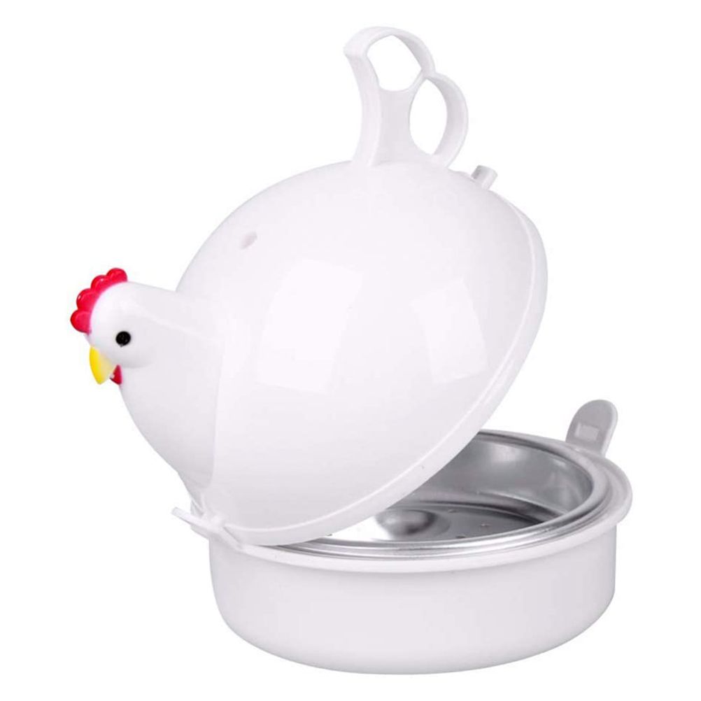 Microwave 4 Egg Poacher Boiler Cooker Non Stick Breakfast Lunch Dinner