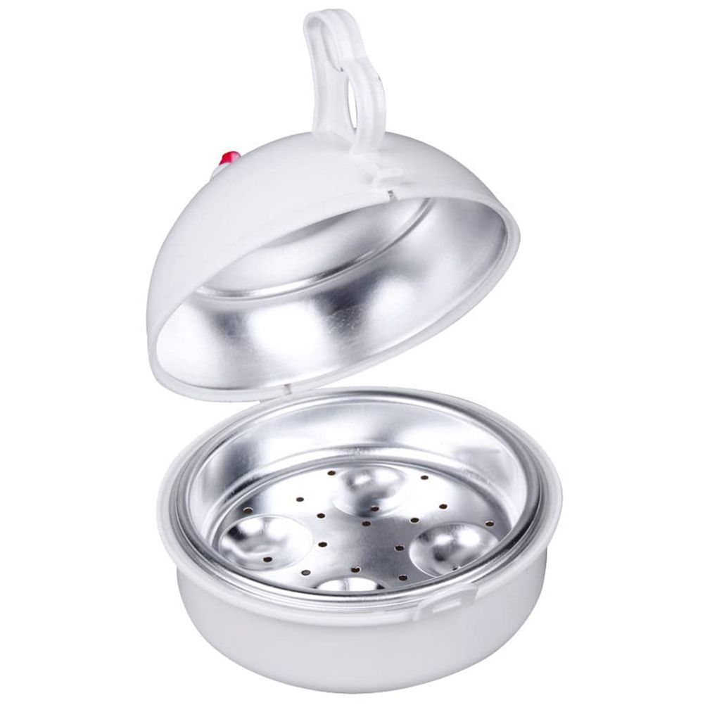 Microwave 4 Egg Poacher Boiler Cooker Non Stick Breakfast Lunch Dinner