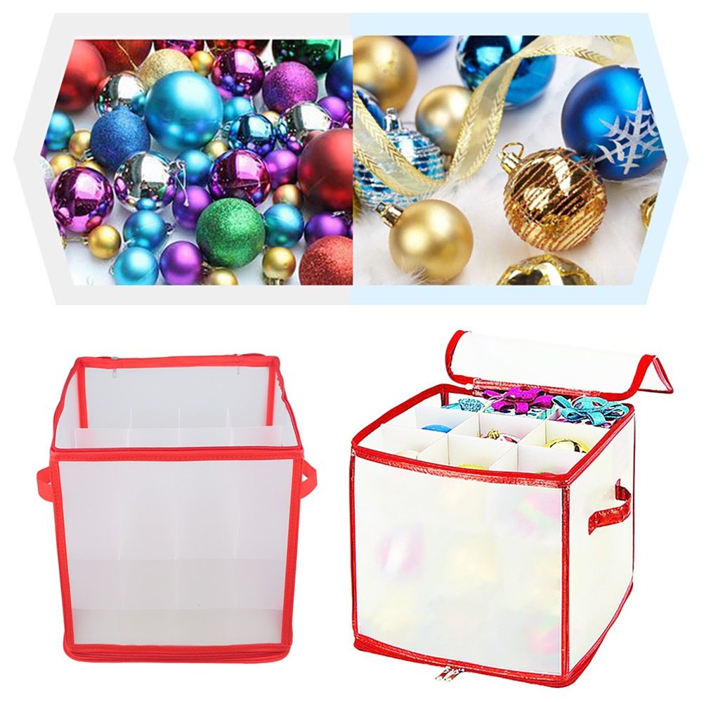 Transparent Storage Organizer Case for Storing Xmas LED Lights Garlands Christmas Tree Decorations
