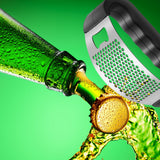 Garlic Press Stainless Steel 2 In 1 Garlic Cutter and Bottle Opener Manual Garlic Cutter Smasher Crusher