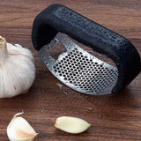 Garlic Press Stainless Steel 2 In 1 Garlic Cutter and Bottle Opener Manual Garlic Cutter Smasher Crusher