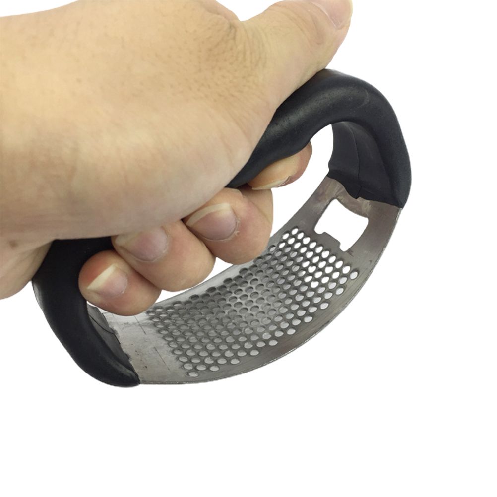 Garlic Press Stainless Steel 2 In 1 Garlic Cutter and Bottle Opener Manual Garlic Cutter Smasher Crusher
