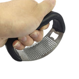 Garlic Press Stainless Steel 2 In 1 Garlic Cutter and Bottle Opener Manual Garlic Cutter Smasher Crusher