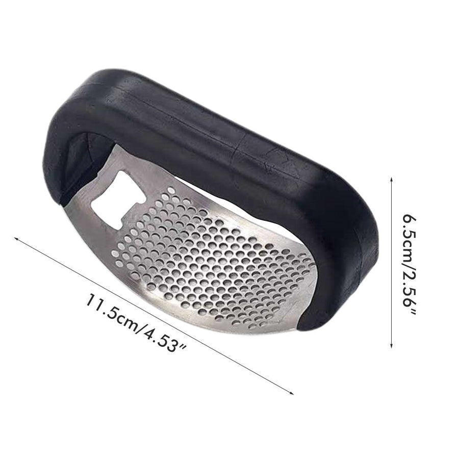 Garlic Press Stainless Steel 2 In 1 Garlic Cutter and Bottle Opener Manual Garlic Cutter Smasher Crusher