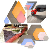 4 pcs/set Sewing Ruler Acrylic Handmade Quilt Templates Stencil Grade Ruler Triangles Hexago Patchwork Rulers DIY Sewing Tools