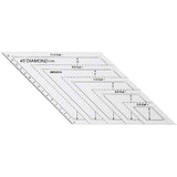 4 pcs/set Sewing Ruler Acrylic Handmade Quilt Templates Stencil Grade Ruler Triangles Hexago Patchwork Rulers DIY Sewing Tools