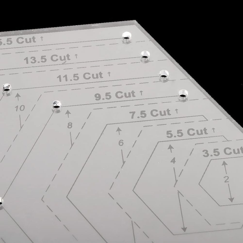 4 pcs/set Sewing Ruler Acrylic Handmade Quilt Templates Stencil Grade Ruler Triangles Hexago Patchwork Rulers DIY Sewing Tools