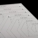 4 pcs/set Sewing Ruler Acrylic Handmade Quilt Templates Stencil Grade Ruler Triangles Hexago Patchwork Rulers DIY Sewing Tools