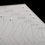 4 pcs/set Sewing Ruler Acrylic Handmade Quilt Templates Stencil Grade Ruler Triangles Hexago Patchwork Rulers DIY Sewing Tools