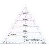 4 pcs/set Sewing Ruler Acrylic Handmade Quilt Templates Stencil Grade Ruler Triangles Hexago Patchwork Rulers DIY Sewing Tools
