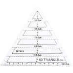 4 pcs/set Sewing Ruler Acrylic Handmade Quilt Templates Stencil Grade Ruler Triangles Hexago Patchwork Rulers DIY Sewing Tools