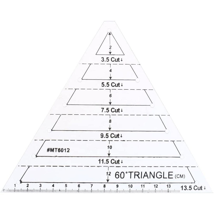 4 pcs/set Sewing Ruler Acrylic Handmade Quilt Templates Stencil Grade Ruler Triangles Hexago Patchwork Rulers DIY Sewing Tools