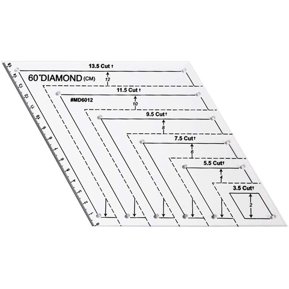 4 pcs/set Sewing Ruler Acrylic Handmade Quilt Templates Stencil Grade Ruler Triangles Hexago Patchwork Rulers DIY Sewing Tools