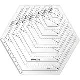 4 pcs/set Sewing Ruler Acrylic Handmade Quilt Templates Stencil Grade Ruler Triangles Hexago Patchwork Rulers DIY Sewing Tools