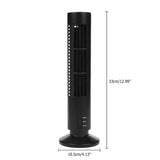 Portable Air Cooler Vertical Bladeless Fan USB Desktop Air Conditioner Fan Mini Cooling Tower Fan for Home Office - Front View