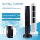 Portable Air Cooler Vertical Bladeless Fan USB Desktop Air Conditioner Fan Mini Cooling Tower Fan for Home Office