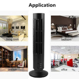 Portable Air Cooler Vertical Bladeless Fan USB Desktop Air Conditioner Fan Mini Cooling Tower Fan for Home Office