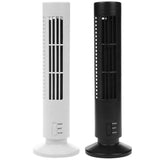 Portable Air Cooler Vertical Bladeless Fan USB Desktop Air Conditioner Fan Mini Cooling Tower Fan for Home Office - Close-Up Angle