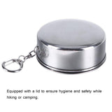 240ml Portable Retractable Water Cup Stainless Steel Wine Folding Cup Mini Glass Telescopic Folded Mug