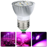 LED Plant Grow Light Bulb E27 Base Grow Light Bulbs Indoor 28W Plants Growing Light Bulb Lamp for Vegetables Greenhouse and Hydroponic - Side View