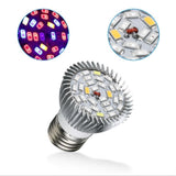 LED Plant Grow Light Bulb E27 Base Grow Light Bulbs Indoor 28W Plants Growing Light Bulb Lamp for Vegetables Greenhouse and Hydroponic