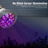 LED Plant Grow Light Bulb E27 Base Grow Light Bulbs Indoor 28W Plants Growing Light Bulb Lamp for Vegetables Greenhouse and Hydroponic