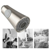 Kitchen Sink Pull Down Faucet Sprayer Pull Out Spray Head Replacement Head - Low Angle