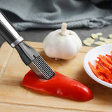 Manual Food Chopper Stainless Steel Scallion Cutter Durable Convenient Kitchen Gadget Tool
