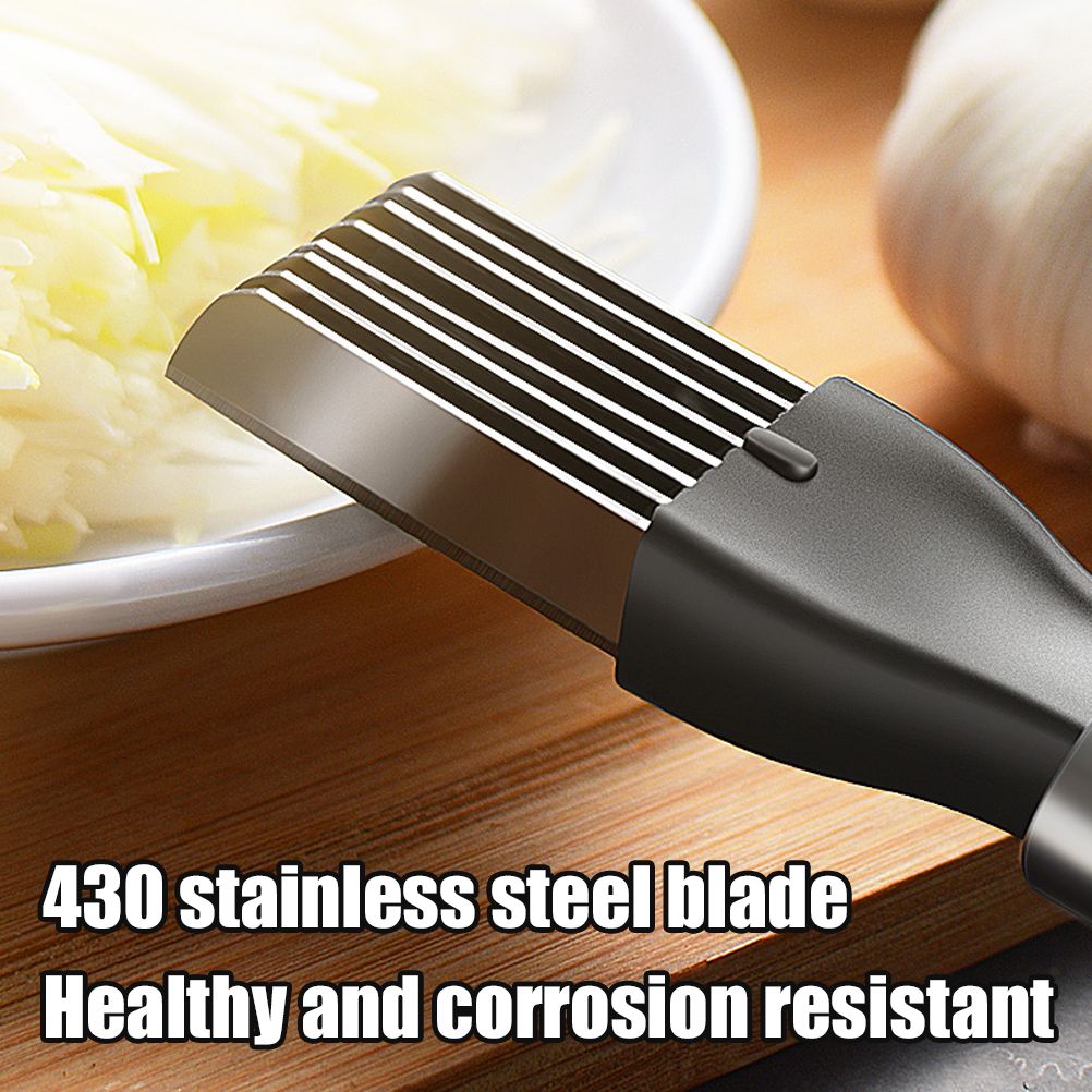 Manual Food Chopper Stainless Steel Scallion Cutter Durable Convenient Kitchen Gadget Tool
