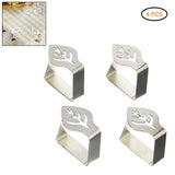 4Pcs Stainless Steel Tablecloth Clips Adjustable Table Cloth Holder Clamps for Home Wedding Party Picnic