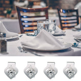 4Pcs Stainless Steel Tablecloth Clips Adjustable Table Cloth Holder Clamps for Home Wedding Party Picnic