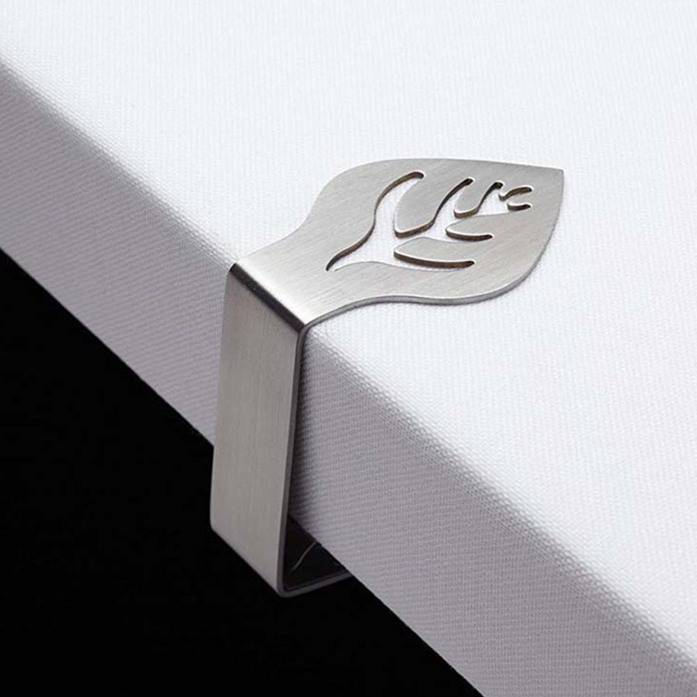 4Pcs Stainless Steel Tablecloth Clips Adjustable Table Cloth Holder Clamps for Home Wedding Party Picnic