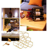 Tabletop Wine Rack 6 Bottle Wine Holder Modern Metal Wine Rack Desktop Wine Bottle Holder