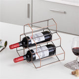 Tabletop Wine Rack 6 Bottle Wine Holder Modern Metal Wine Rack Desktop Wine Bottle Holder