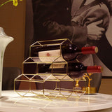 Tabletop Wine Rack 6 Bottle Wine Holder Modern Metal Wine Rack Desktop Wine Bottle Holder