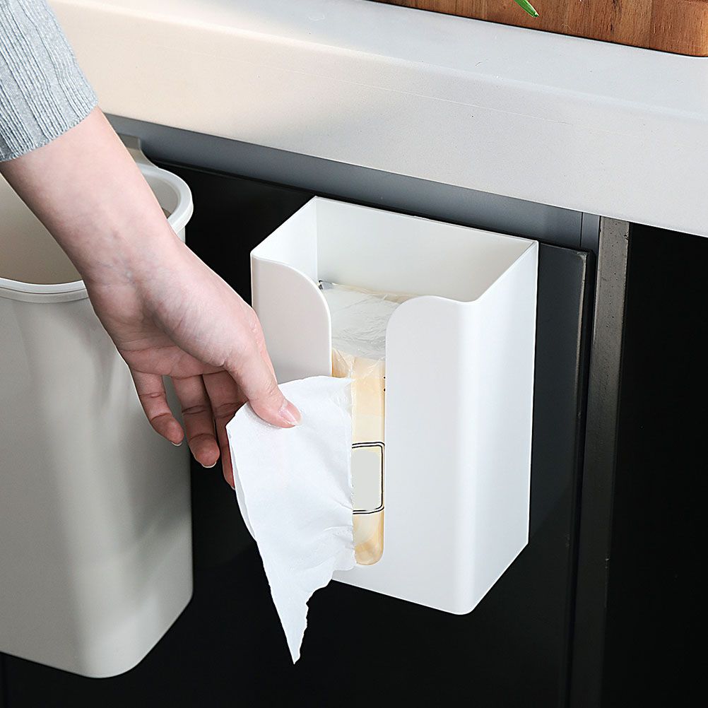 Kitchen Toilet Paper Box Adhesive Wall Mounted Paper Towel Holder Toilet Tissue Box