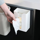 Kitchen Toilet Paper Box Adhesive Wall Mounted Paper Towel Holder Toilet Tissue Box