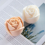 6 Cavity Rose Mousse Cake Mold Holiday Party DIY Hand Soap Chocolate Baking Mold - 45-Degree Angle