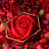 6 Cavity Rose Mousse Cake Mold Holiday Party DIY Hand Soap Chocolate Baking Mold - Low Angle