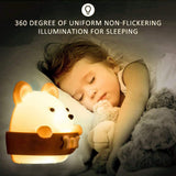 Punch Free LED Night Light Remote Control Night Light Eye Protection Kids Night Light for Bedroom