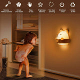 Punch Free LED Night Light Remote Control Night Light Eye Protection Kids Night Light for Bedroom