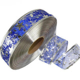 4 Rolls 2m Organza Ribbon Bling Star Printed Ribbons for Wedding Gift Package Christmas Decoration