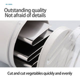 Multifunctional Manual Garlic Masher Kitchen Stirrer Vegetable Cutter Garlic Press Machine for Kitchen Tool - Rear View