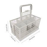Cutlery Basket for Dishwashers Universal Cutlery Basket Multiple Compartments Cutlery Organizer - Front View