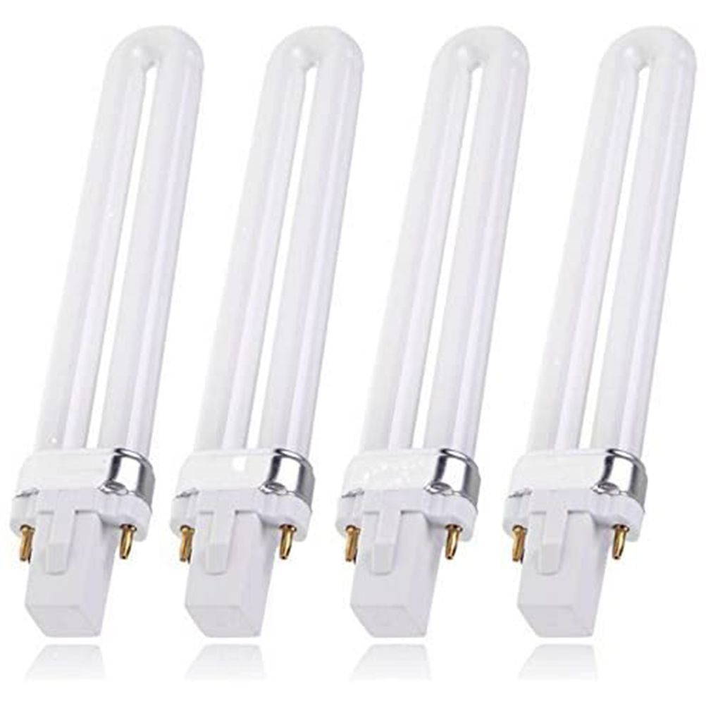 1/4Pcs 9W Nail Art UV Lamp Electronic Nail Dryer UV Bulb U Shaped UV Light