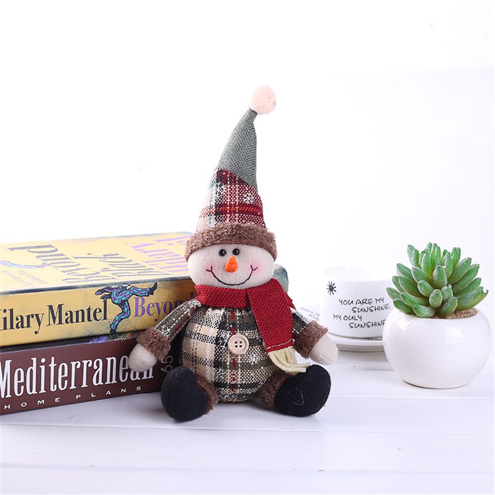 Fashion Cute Santa Snowman Deer Shaped Doll Christmas Doll Christmas Tree Hanging Ornament