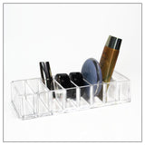 8 Slots Cosmetic Organizer Powder Storage Box Household Women Makeup Tool Case Cosmetic Storage Container - Top-Down View