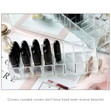 8 Slots Cosmetic Organizer Powder Storage Box Household Women Makeup Tool Case Cosmetic Storage Container - Low Angle