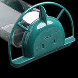 Transparent Bird Feeder Automatic Plastic Bird Feeder with Suction Cups - Top-Down View